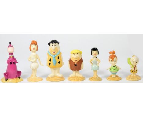 Beswick Family Group ''The Flintstones'' Comprising: Pebbles Flintstone, model No. 3577; Bamm-Bamm Rubble, model No. 3579; Wi