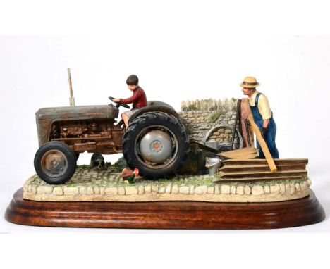 Border Fine Arts 'Golden Memories' (Ferguson 35), model No. B0799 by Ray Ayres, on wood base, with box and certificate