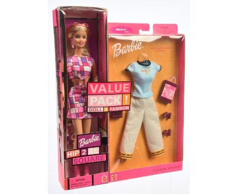 Mattel Barbie Hip 2 Be Square doll Value Pack, 28313, 2000, plus Metro Styles Gulf Coast Getaway Fashion, 25701, Near Mint to