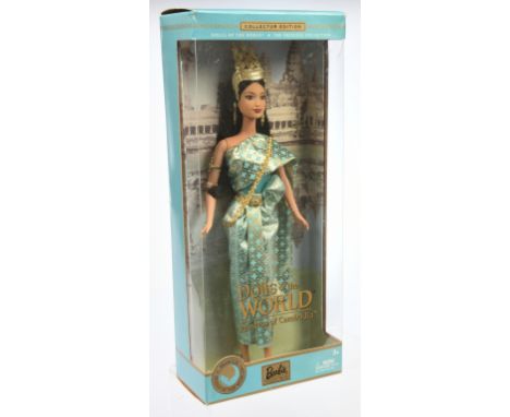Mattel Barbie Dolls of the World Princess Cambodia doll, The Princess Collection, B3460, 2003, Near Mint to Mint, NRFB, withi