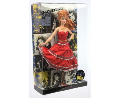 Mattel Barbie Ladies of the '80s Cyndi Lauper doll, R4460, 2009, Pink Label, Near Mint to Mint, NRFB, within Good Plus to Exc