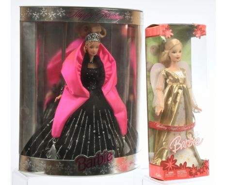 Mattel Barbie Christmas Happy Holidays dolls pair, Special Edition: (1) Happy Holidays, 20200, 1998; (2) Holiday Angel, G5322