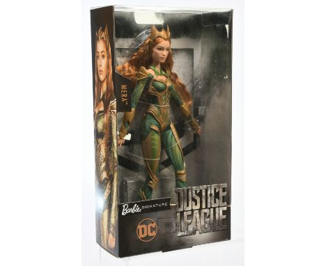 Mattel Barbie DC Justice League Mera Queen of Atlantis and Wife of Aquaman doll, DYX58, Near Mint to Mint, NRFB, within Good 
