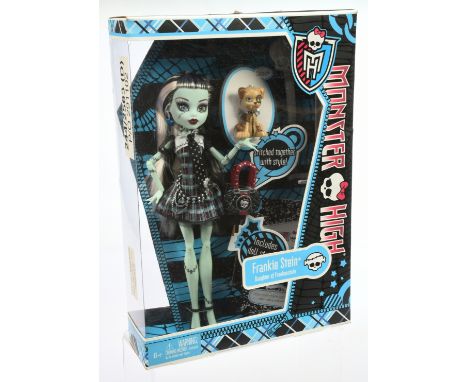 Mattel Monster High Frankie Stein doll, 2012, BBC43, Near Mint to Mint, NRFB, within Good to Good Plus box (surface scuffs, c