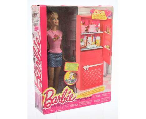 Mattel Barbie Glam Refrigerator doll set, from Life in the Dreamhouse, CCX04, 2014, Near Mint to Mint, NRFB, within Good to G