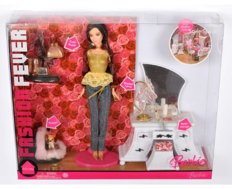 Mattel Barbie Fashion Fever Style Space Room doll set, 2006, K3552, Near Mint to Mint, NRFB, within Fair Plus to Good packagi