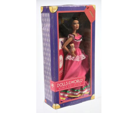 Mattel Barbie Dolls of the World Mexico doll, Pink Label, W3374, 2011, Near Mint to Mint, NRFB, within Good box (crushed to r