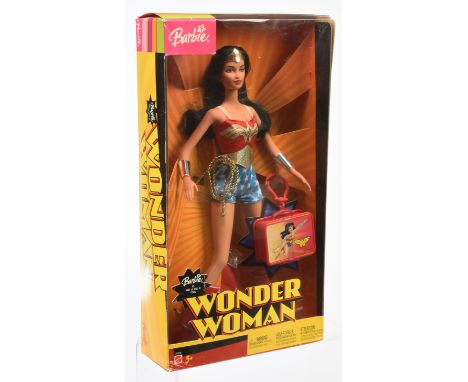 Mattel Barbie DC Warner Brothers Wonder Woman doll, 2003, B5836, Near Mint to Mint, NRFB, within Good box (scuffed / surface 