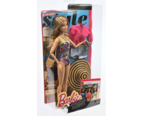 Mattel Barbie Style Glam Vacation doll, CFN06, 2014, from Life in the Dreamhouse, Near Mint to Mint, NRFB, within Excellent b