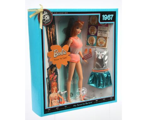 Mattel My Favourite Barbie 50th Anniversary 1967 Twist 'n Turn reproduction doll and outfit set, N4976, 2008, Near Mint to Mi
