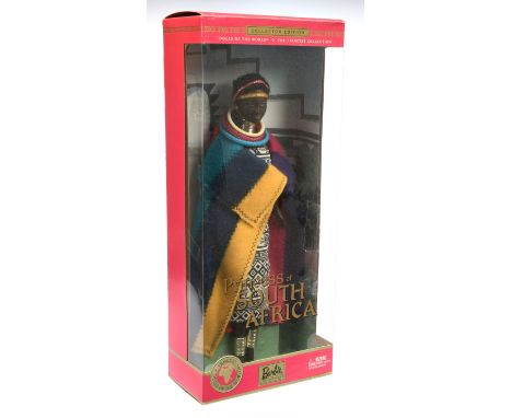 Mattel Barbie Dolls of the World Princess of South Africa doll, The Princess Collection, 56218, 2002, Near Mint to Mint, NRFB