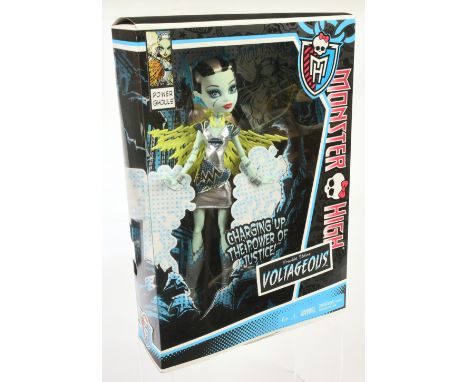 Mattel Monster High Frankie Stein Voltageous Power Ghouls doll, 2013, BBR88, Near Mint to Mint, NRFB, within Good Plus to Exc