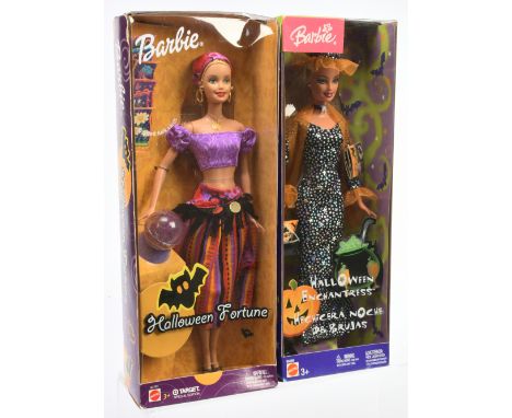 Mattel Barbie Halloween Special Edition dolls pair: (1) Halloween Fortune, Target Special Edition, B2703, 2003; (2) Halloween