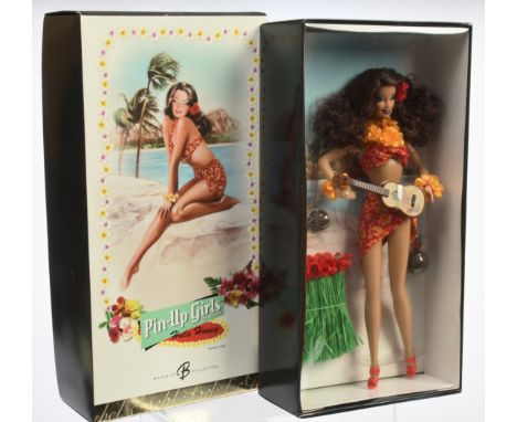Mattel Barbie Pin-Up Girls Hula Honey doll, J0951, 2006, Gold Label, Near Mint to Mint, NRFB, within Good to Good Plus packag