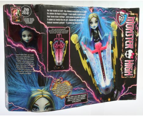 Mattel Monster High Frankie Stein doll Freaky Fushion Recharge Chamber playset, 2014, Mint, sellotape sealed, NRFB, within Ex