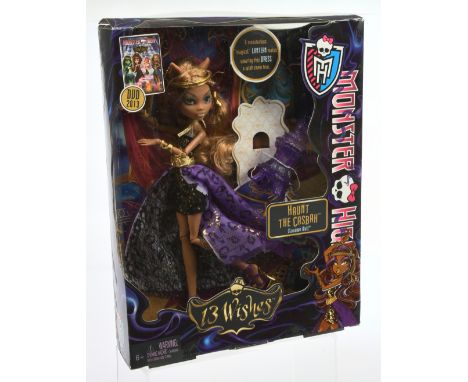 Mattel Monster High Clawdene Wolf 13 Wishes Haunt the Casbah doll, 2012, Y7705, Near Mint to Mint, NRFB, within Excellent pac