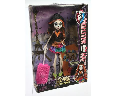 Mattel Monster High Skelita Calaveras Scaris City of Frights doll, 2012, Y0377, Near Mint to Mint, NRFB, within Fair Plus pac