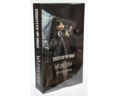 Mattel Monster High Wednesday Addams doll, 2024, HXJ04, Near Mint to Mint, NRFB, within Excellent Plus to Near Mint packaging