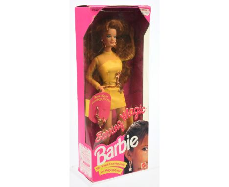Mattel Earring Magic Barbie doll, 10256, 1992, Near Mint to Mint, NRFB, within Fair Plus to Good box (plastic front is yellow