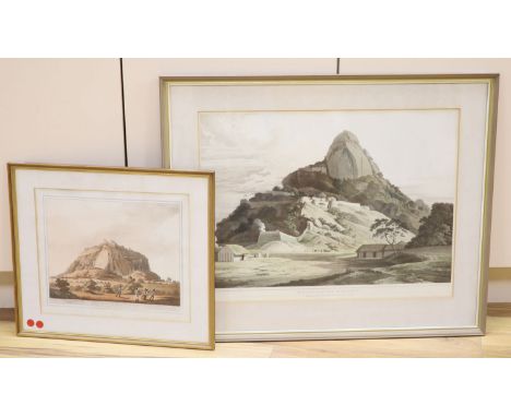 After Thomas and William Daniell, a coloured lithograph "Rycotta, in the Barramah'I" published, 1802 and Harraden after Lieut