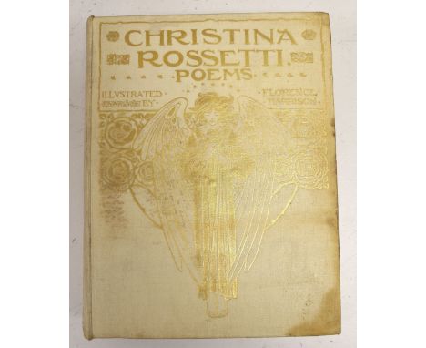 Harrison (Florence, illustrator) - Christina Rossetti Poems, Blackie, pictorial gilt and cream binding
