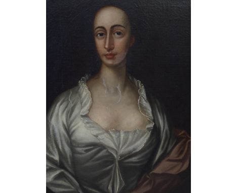 BRITISH SCHOOL (18th Century) PORTRAIT OF ELINOR Oil on canvas laid on board, 74 x 62cm (29 x 24 1/2") Elinor was the daughte