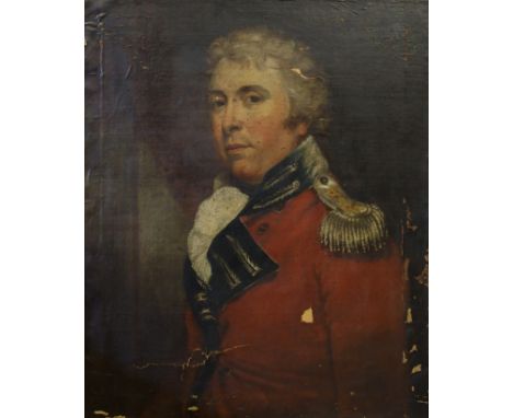 BRITISH SCHOOL (Early 19th Century) PORTRAIT OF JOHN ALLEN OF MABWS Oil on canvas laid on board, 73 x 61cm (28 3/4 x 24") Bor