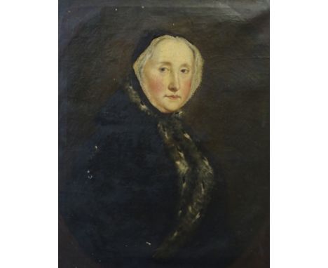 BRITISH SCHOOL (18th Century) PORTRAIT OF MARY Oil on canvas, 76 x 63cm (30 x 25") Mary was the daughter of James Philipps of