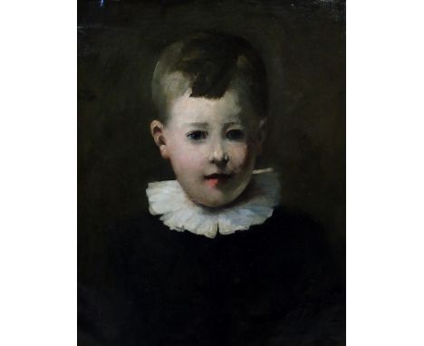 ARTHUR MELVILLE ARSA, RSW, RP, RWS (Scottish 1855 - 1904) PORTRAIT OF ERIC SANDERSON Oil on canvas, signed, 51 x 41cm (20 x 1