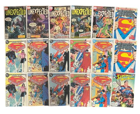 Selection Of DC Comics Titles To Include: Unexpected 1970s Nos 185, 186, 196, 201, 211: The Man Of Steel 6 part mini series 1