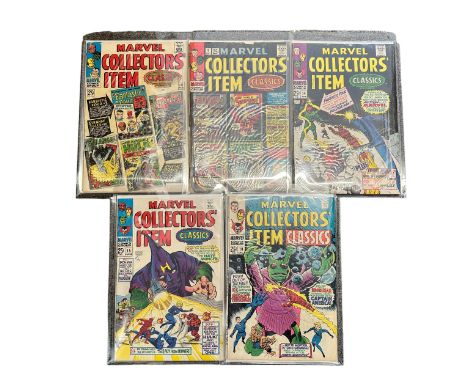 Marvel Comics  Marvel Collectors Item Classics 1966-1968 Nos 4, 5, 14, 15, 18. All 5 comics are bagged &amp; boarded in Mylar