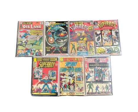 DC Comics Giant Superboy/Jimmy Olsen: Superboy  No 129 1966, No 174 1971, 185 1972, 205 1974: Giant Jimmy Olsen 140 1971: Gia