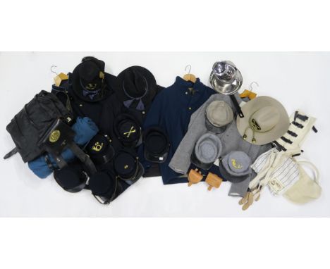 A large quantity of good quality American Civil War reenactors' clothing and accessories, including Unionist and Confederate 