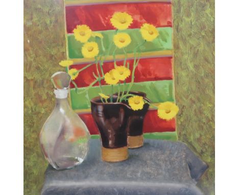 ROBIN HUME (SCOTTISH)&nbsp; DESIGNER GRAPPA HALDANE MUGS&nbsp; Oil on board, 48 x 48cm Condition Report:Available upon reques