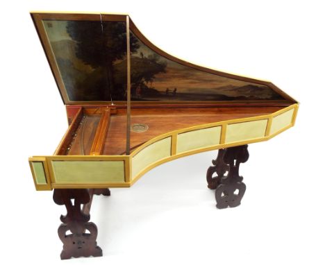 Single manual harpsichord by Giovanni Battista Boni da Cortona, Cortona, circa 1620, the case of false inner/outer constructi