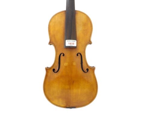 French violin labelled R. & M. Millant, Luthiers d'Art, 51 rue de Rome, Paris, no. 2, Annee 1923, 14 3/16", 36cm