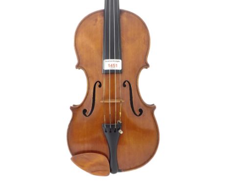 Early 20th century Guarneri copy violin, 14 1/16", 35.70cm