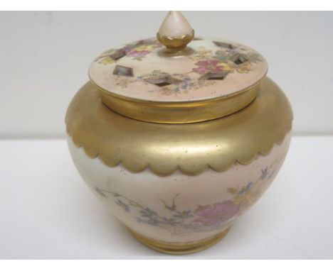 A Royal Worcester '51' jar and cover - good overall condition with no signs of damage or repair - approx 17cm x 15cm 