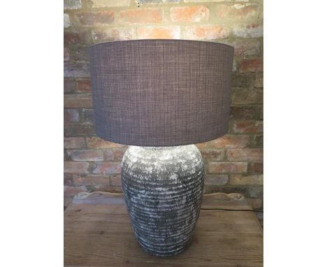 A large new rustic table lamp and shade - Height 80cm 