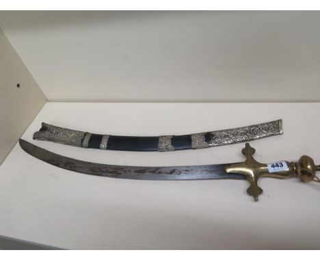 A Russian Talwar and scabbard 