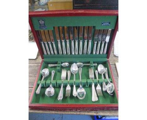 An Arthur Price 8 place cutlery set - one fork missing 