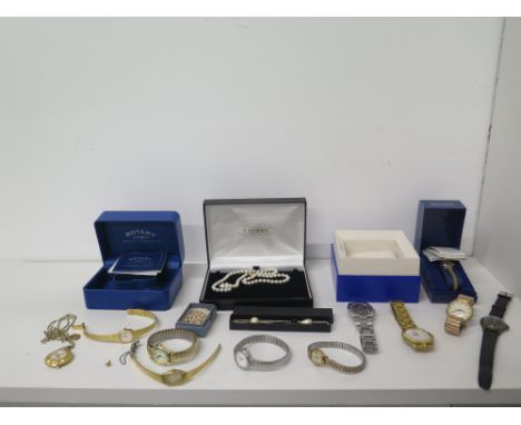 A quantity of dress watches, some vintage 