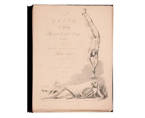 Blake (William).- Blair (Robert) The Grave, a Poem, engraved portrait frontispiece of William Blake by Louis Schiavonetti aft