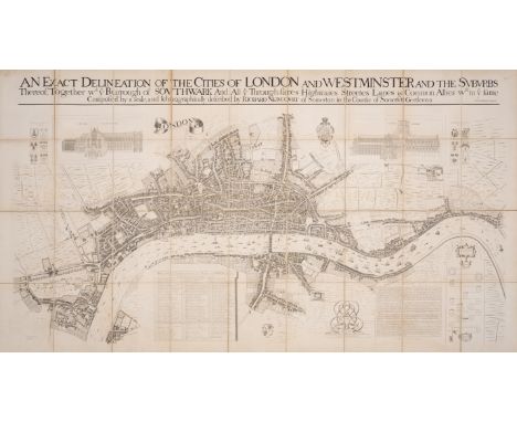 London.- Newcourt (Richard), After. An Exact Delineation of the Cities of London and Westminster and the Suburbs Thereof..., 