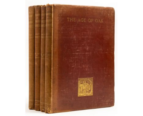 Macquoid (Percy) A History of English Furniture [The Age of Oak; Walnut; Mahogany; Satinwood], 4 vol., first edition, chromol