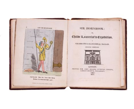 [Peacock (Thomas Love, attributed to)] Sir Hornbook: or, Childe Launcelot's Expedition, second edition, 8 hand-coloured litho