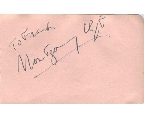 CLIFT MONTGOMERY: (1920-1966) American Actor. Vintage bold black fountain pen ink signature and inscription ('To Frank, Montg