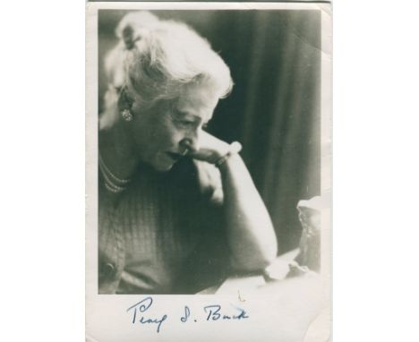 BUCK PEARL S.: (1892-1973) American Writer and Novelist who spent much of her early life in China where she wrote The Good Ea