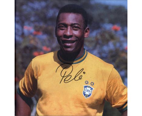 PELE: (1940-     ) Brazilian Footballer. Book signed (twice), a hardback edition of Pele - My Life in Pictures, First Edition