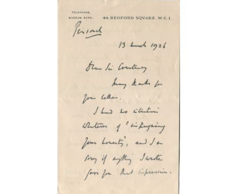 ASQUITH H. H.: (1852-1928) British Prime Minister 1908-16. Small series of three A.Ls.S. and one T.L.S., H. H. Asquith (1) an